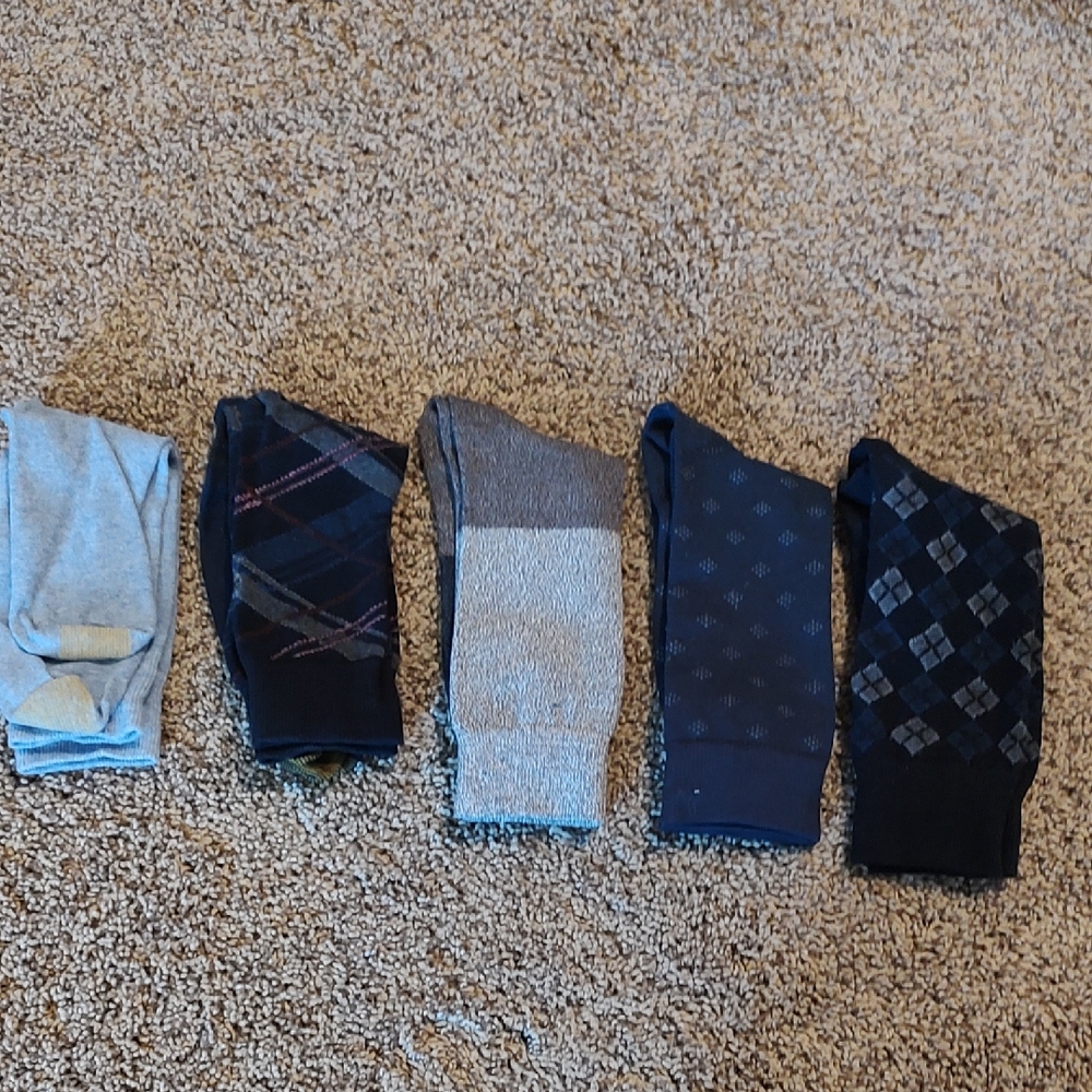 Men's Warehouse Dress Socks Set - Blue, Gray